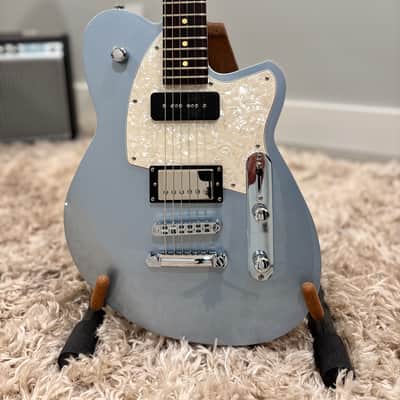 Reverend Double Agent OG 2020 - 2024 - Metallic Silver Freeze with White Pickguard image 3