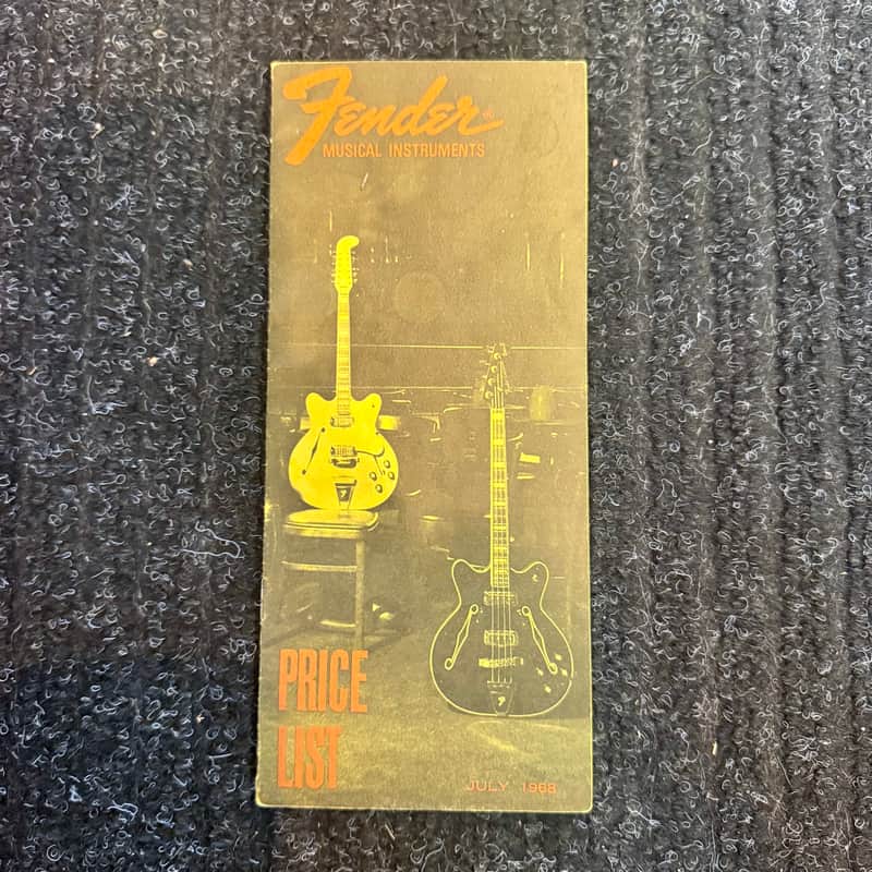 Fender Price List 1968 image 1