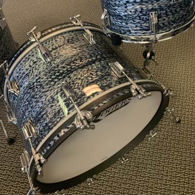 Rogers Cleveland 3pc Drum Set - 13/16/22 - Sky Blue Onyx image 2