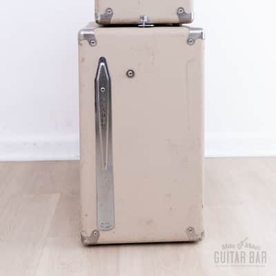 1963 Fender Showman Black Panel Blonde Pre-CBS Vintage Tube Amp Head & 1x12 Tone Ring Cab w/ JBL D120F image 5