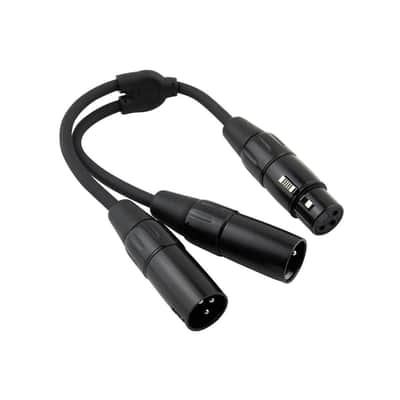 Pig Hog Solutions PY-XF2XM - 6" Y Splitter Cable, XLR(F)-DUAL XLR(M) - New image 2