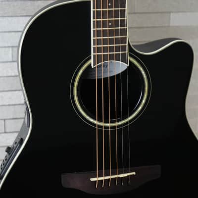 Ovation CS24-5-G E-Acoustic Guitar Celebrity Standard Mid Cutaway - Black image 4