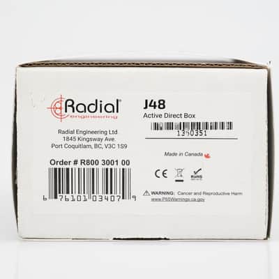 Radial Engineering J48 Active Direct Injection DI Box #54537 image 5