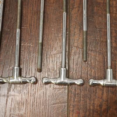 Pearl 5" Bass Drum T Rods 6pk Vintage 1970's MIJ image 7