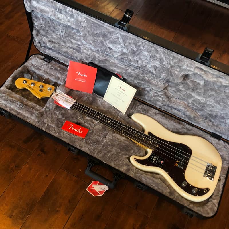 Fender American Professional II Precision Bass Left-Handed RW Olympic White 8lbs,10oz US210029200 image 1