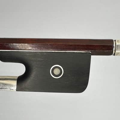 An Old Full Size Antique Silver Mounted Cello Bow image 4