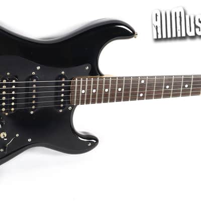 Vintage 1980s Kramer Focus 3000 Black Electric Guitar w/ Harmony Case image 3