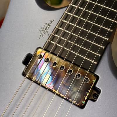 Mayones Hydra Elite 7 - Slate Blue Gray Satin Monolith Custom Color - Custom Shop Headless image 8