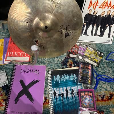 Zildjian - Rick Allen's Def Leppard, 13" New Beat Hi Hat Bottom Trigger (RA #4003) SIGNED!! image 3