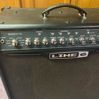 Line 6 Spider IV 75 75-Watt 1x12" Digital Modeling Guitar Combo 2009 - 2016 - Black image 2