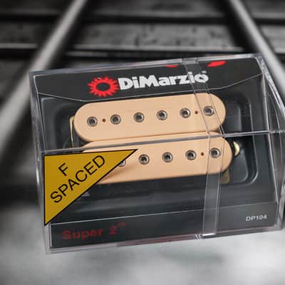 DiMarzio DP104FCR Super 2 F-Spaced Humbucker - Cream / Nickel Pole Pieces