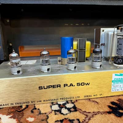 Vintage 1974 Marshall JMP Super PA 50w #1963 Metal Panel Amplifier Head *1970s* image 20