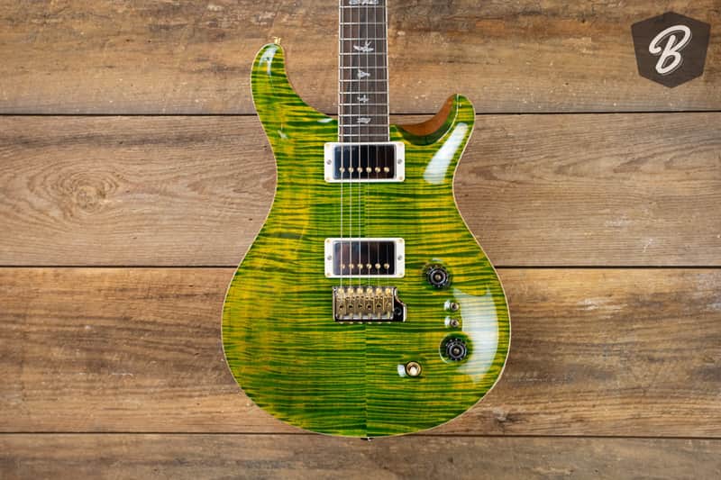 PRS McCarty Tremolo Wood Library in Emerald -Stained Neck w/Hardshell Case