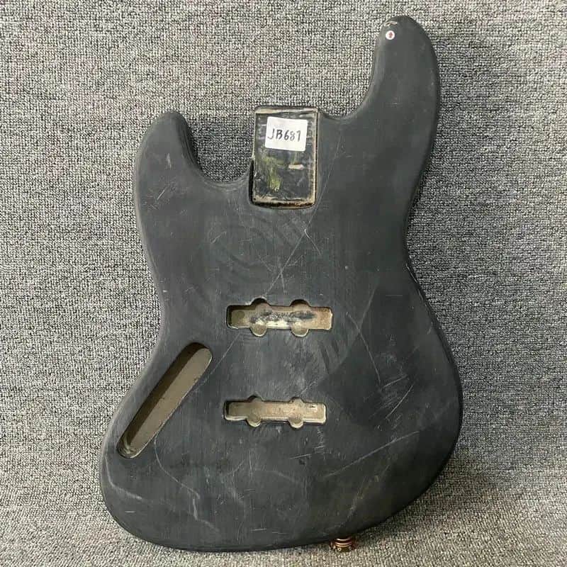 Black Left Hand 4 String Jazz Bass Style Basswood Body image 1
