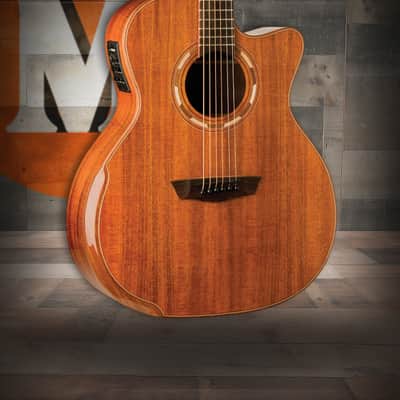 Washburn Comfort Deluxe 55 Series G55CE Acoustic-Electric - Koa (WCG55CE-O-U) image 1