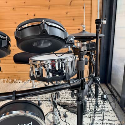 Roland TD713 V-Drum Kit with Mesh Pads 2024 - Present - Black image 11