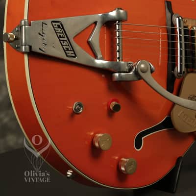 1964 Gretsch Chet Atkins 6120 Nashville Western Orange with HANG TAG image 13