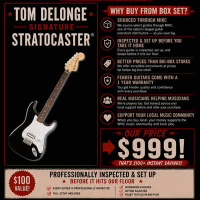 Fender Tom DeLonge Artist Series Signature Stratocaster 2023 - Black image 8