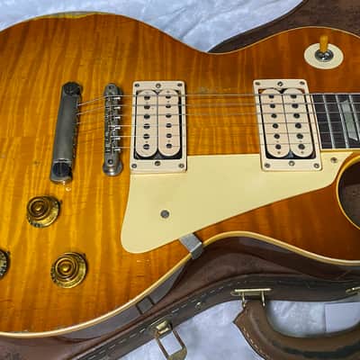 NEW! Gibson Custom 1959 Les Paul Standard Resissue Electric Guitar - Beauty of the Burst #86 Heavy Aged - MONSTER TOP! Only 8.4lbs - Authorized Dealer - G07566 image 4
