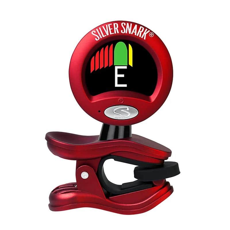 Snark SIL-RED Rechargeable Tuner - Red Silver image 1