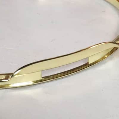 World Max 14" Brass Plated Steel Snare Side hoop 8 lug #2 image 12
