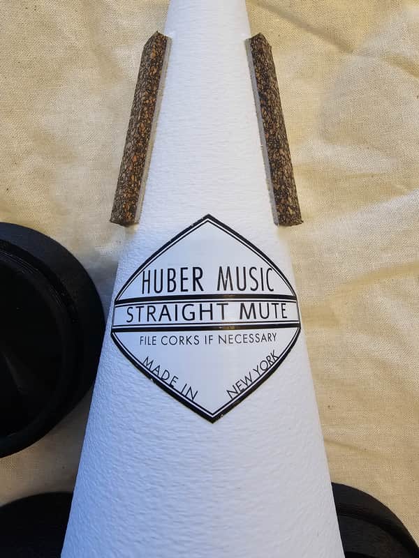 Huber Music Trumpet Modular Straight Mute 2026 - Black and White Plastic image 1