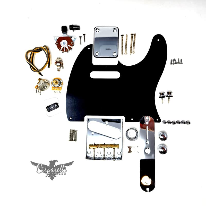 Carparelli Hardware Set for Tele (SET B) - Chrome, Black or Gold image 1