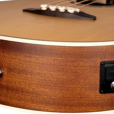 Ortega D7CE-4 Deep Series 7 Spruce Top Medium Scale 4-String Acoustic-Electric Bass Guitar image 14