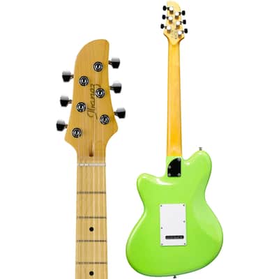 Ibanez Talman YY10-SGS Yvette Young Signature 6-String Solid Body Electric Guitar with Maple Fretboard, Right-Handed, Slime Green Sparkle image 3
