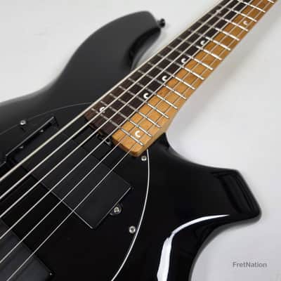 Ernie Ball Music Man John Myung Bongo HH 6-String Bass Black w/ Gator Bag 8.56lbs S08050 image 11
