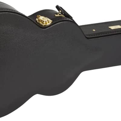 Fender Paramount PS-220E Parlor Acoustic Guitar, Natural, with Case image 7