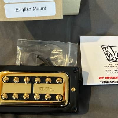 TV Jones TV Classic English Mount Pickup Set in Gold. With pickup rings (#2) image 2