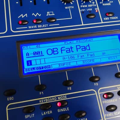 Oberheim OB-12 49-Key 12-Voice Synthesizer 2000 - Blue image 6