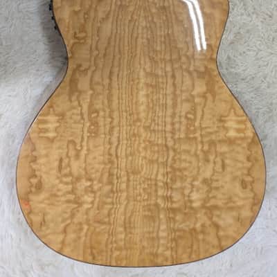 Dean EQAL GN Exotica Quilt Ash LEFTY Acoustic-Electric Guitar in Natural Finish image 7
