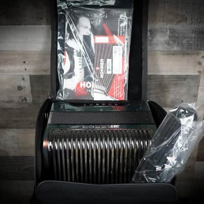Hohner Corona C-II Accordion FBbEb Green To Gold Fa Tone image 6
