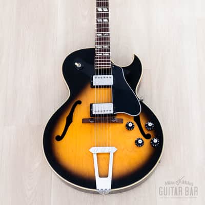 1975 Gibson ES-175 Vintage Hollowbody Guitar Sunburst, 100% Original w/ Case image 2