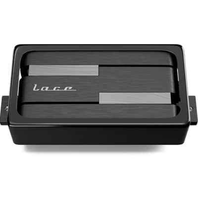 Lace Alumitone Humbucker w/ trim ring - black anodized image 1