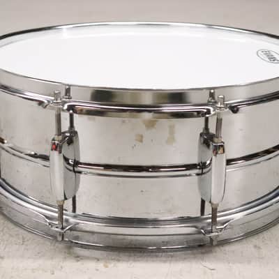 Pearl 5.5x14" Chrome 8 Lug Steel Shell Snare Drum image 5