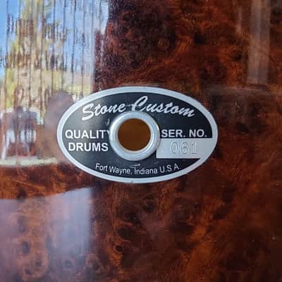 Used Stone Custom Drums 6.5x14" Mahogany image 7