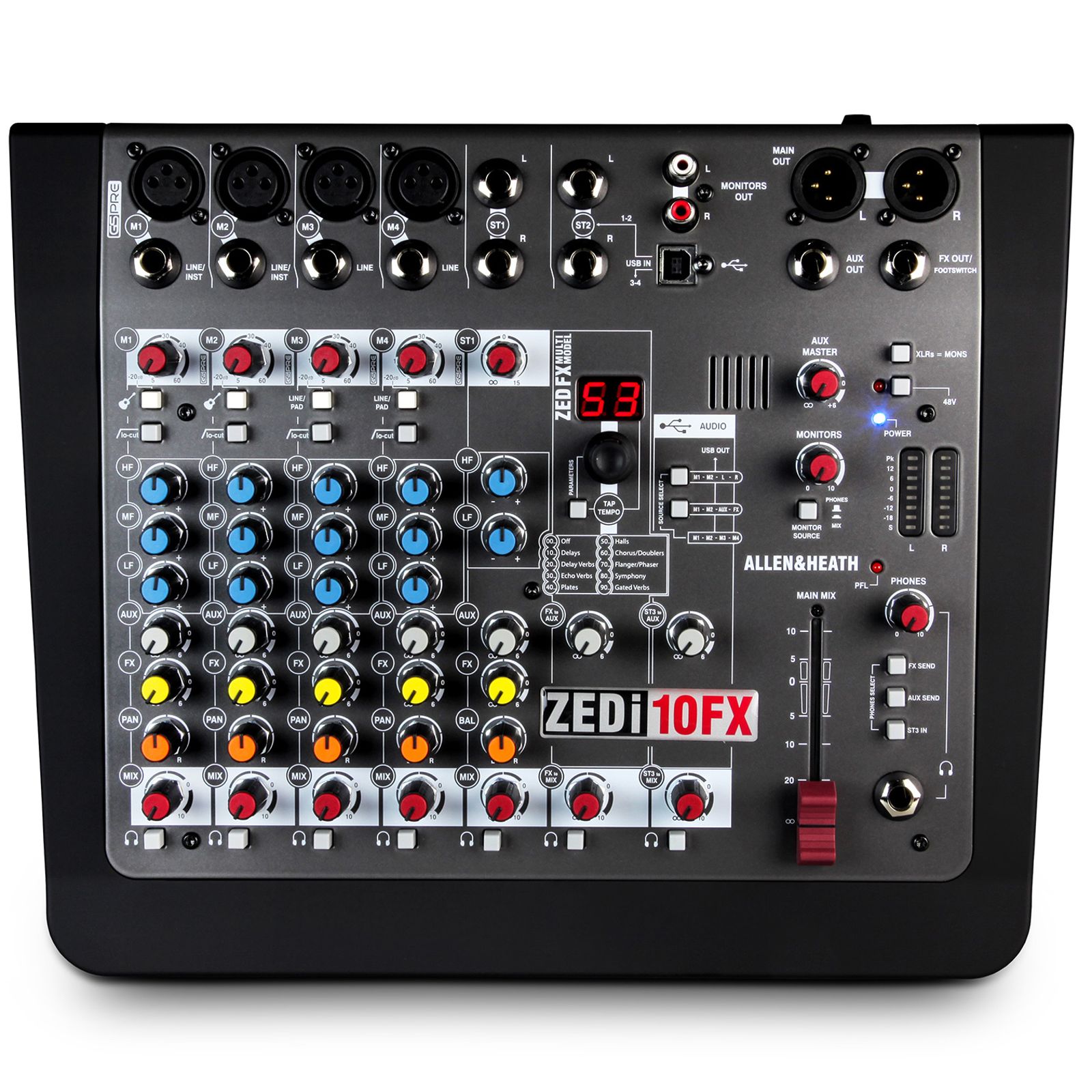 Allen & Heath ZEDi-10FX Compact 10-Input Hybrid Mixer/USB