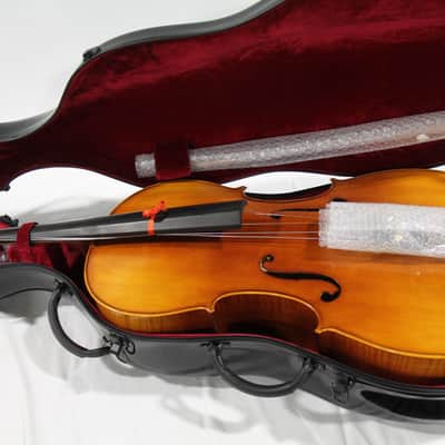 Cecilio CCO-600 Ebony Fitted Hand Oil-Rubbed Highly Flamed Solid Wood Cello, Size 4/4 image 1