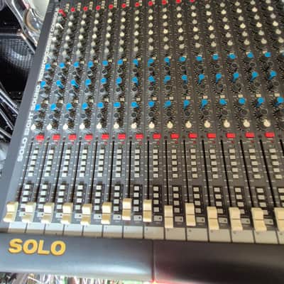 Soundtracs Solo 8 analog console mixer meter bridge 90s image 6