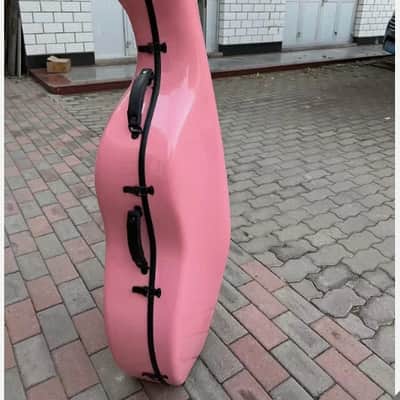 4/4 Cello Case Carbon Fiber Cello Box Carry for pink colour with Straps image 2
