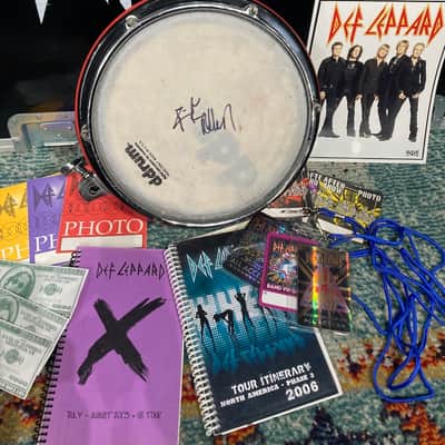 ddrum Rick Allen's ddrum Def Leppard 10" Clavia AB (RA #2039) AUTOGRAPHED HEAD!! image 4