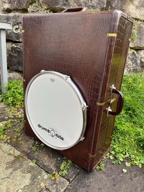 Drumsonite Vintage Samsonite Suitcase Kick Drum 16” – Unused image 1