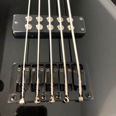 Harley Benton B-550 BK 2022 Gloss Black 5-String w/ Black Hardware - Active/Passive Switch - LEFTY image 3