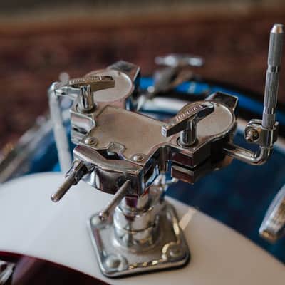 Ludwig 1970s Ludwig Vistalite Kit in Red, White, and Blue - 14x22, 16x16, 8x12 image 9