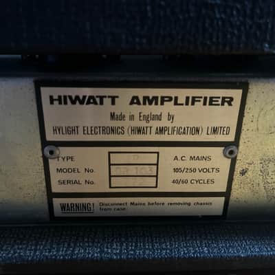Hiwatt Custom 100 DR103 1970 Hylight Dave Reeves MUSEUM QUALITY image 7