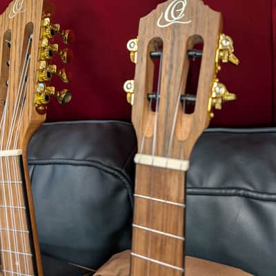 Ortega Hydra Double Neck Tenor Electric Ukulele - Natural Ovangkol w/Gigbag image 11