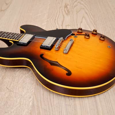 1981 Greco Super Real SA1200 Vintage Long Guard Lacquer 335 w/ Dry Z PAFs & Case, Japan image 11